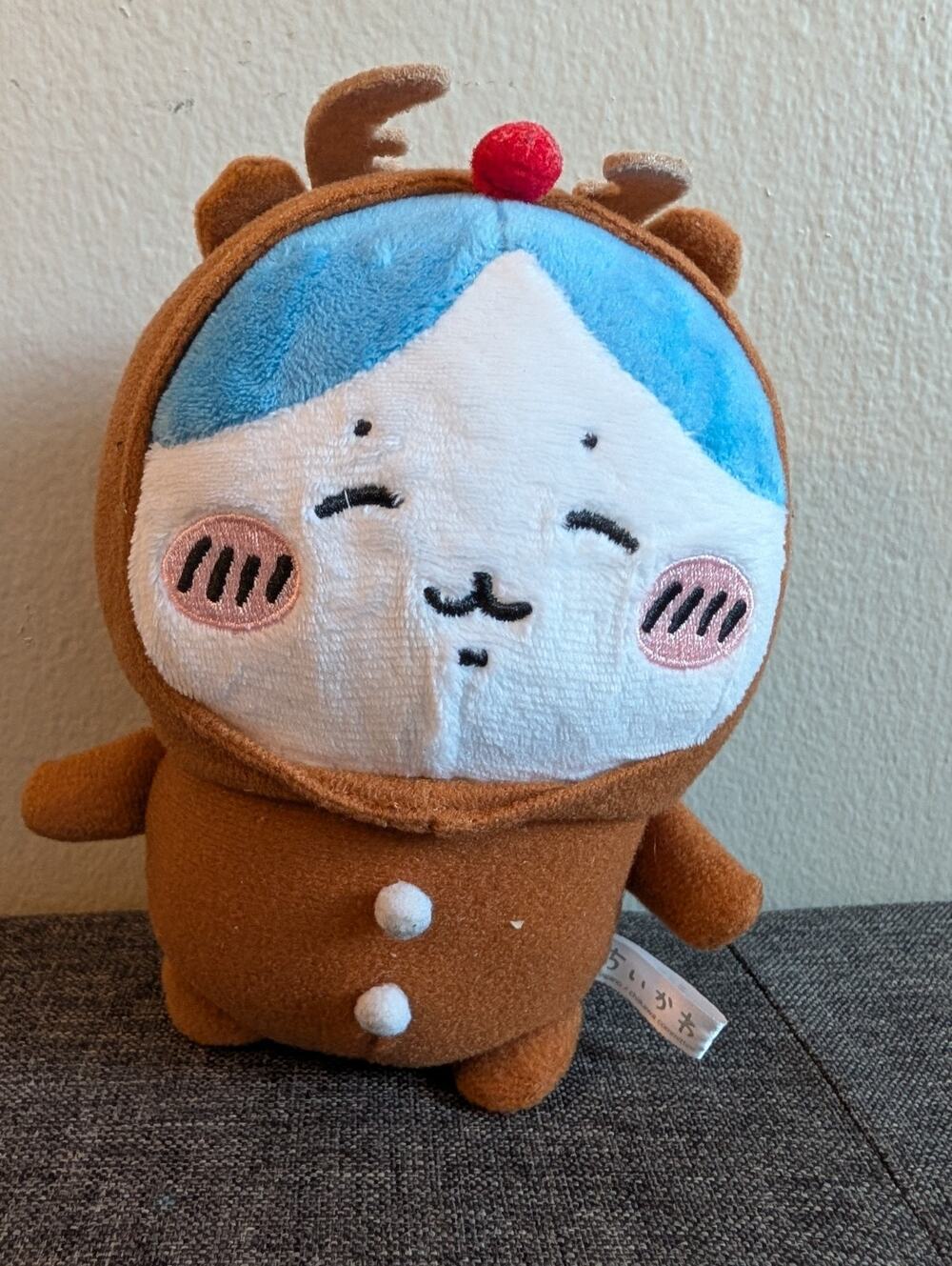 Chiikawa Christmas 2023 Hachiware (Reindeer) Plush Brand New No Tags US Seller